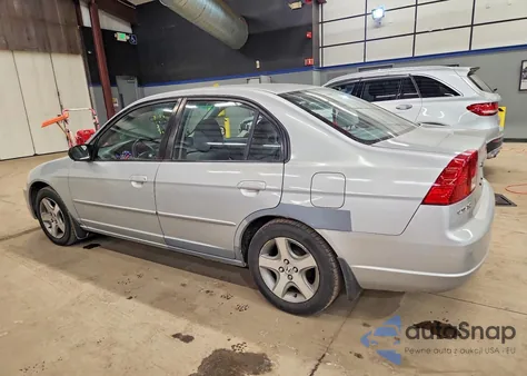 2003 Honda Civic Lx z USA, uszkodzony, nr VIN 2HGES15573H540585